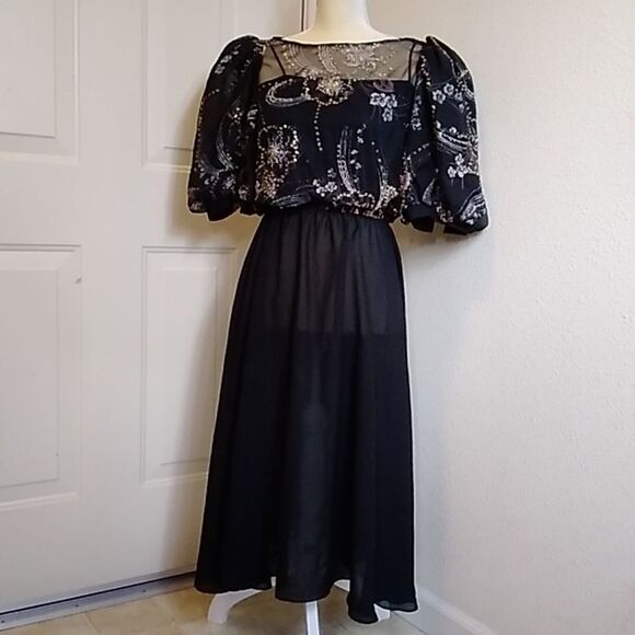 JACKIE TAUB FOR CONNECTIONS VTG, DRESS SIZE 12 - Picture 2 of 14